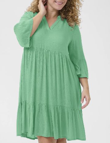 Rochie scurta Kaffe Curve, verde