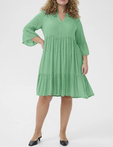 Rochie scurta Kaffe Curve, verde
