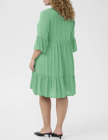 Rochie scurta Kaffe Curve, verde