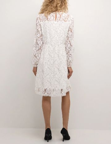 Rochie scurta Cream, alb
