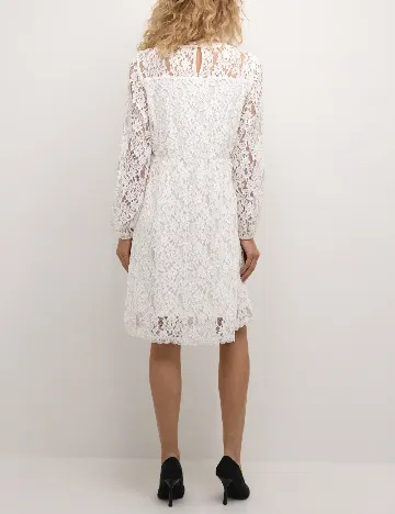 Rochie scurta Cream, alb