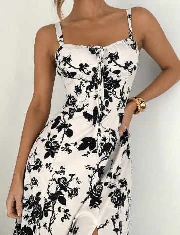 Rochie medie SHEIN, alb