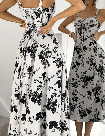 Rochie medie SHEIN, alb