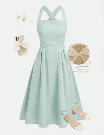 Rochie Shein Kids, verde
