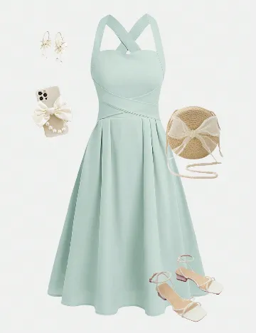 Rochie Shein Kids, verde