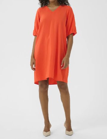 Rochie scurta Kaffe, portocaliu