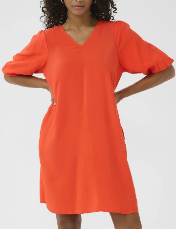 Rochie scurta Kaffe, portocaliu