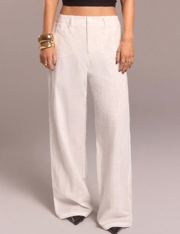 Pantaloni SHEIN, alb