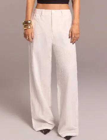 Pantaloni SHEIN, alb
