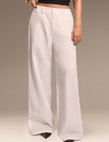 Pantaloni SHEIN, alb