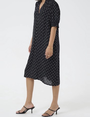 Rochie medie Kaffe Curve, negru