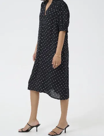 Rochie medie Kaffe Curve, negru