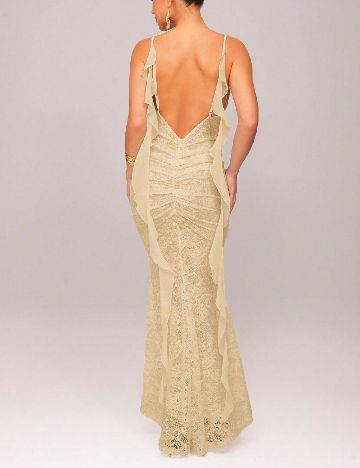 Rochie lunga Silquee, galben
