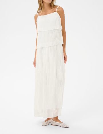 Rochie lunga Kaffe, alb