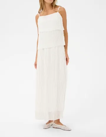 Rochie lunga Kaffe, alb