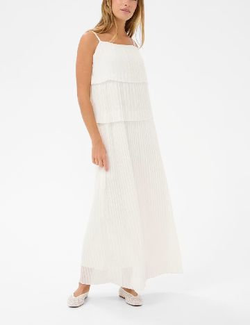 Rochie lunga Kaffe, alb
