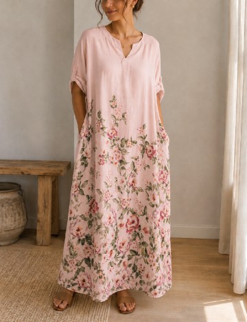 Rochie medie Bon a Parte, roz