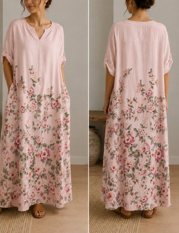 Rochie medie Bon a Parte, roz