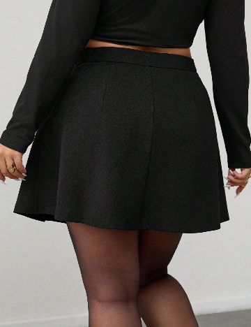 Fusta SHEIN CURVE, negru