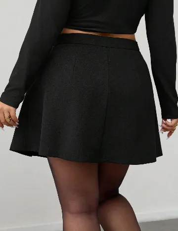 Fusta SHEIN CURVE, negru