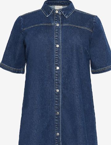 Rochie medie Kaffe Curve, albastru