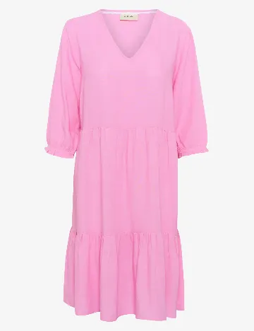 Rochie medie Cream, roz
