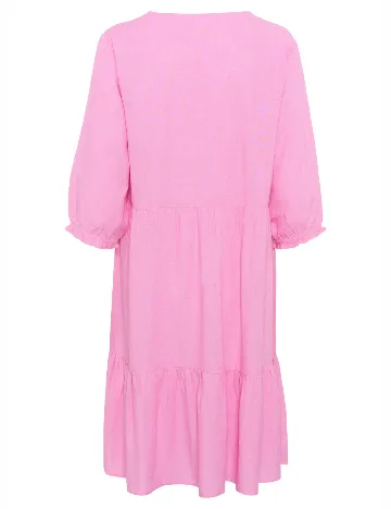 Rochie medie Cream, roz
