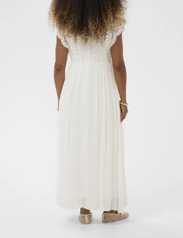 Rochie lunga Cream, alb