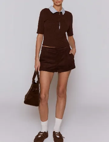 Bluza Musera, maro/albastru