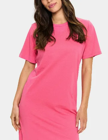 Rochie lunga Saint Tropez, roz