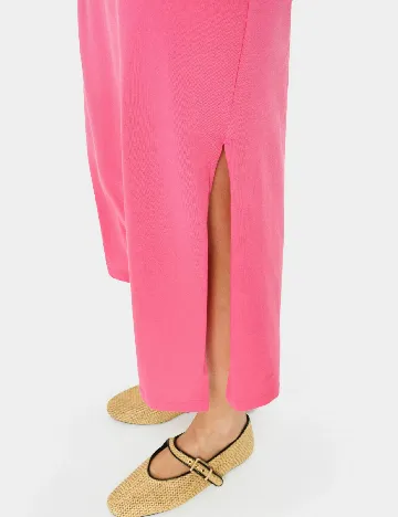 Rochie lunga Saint Tropez, roz