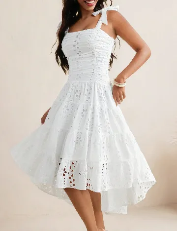 Rochie medie SHEIN, alb
