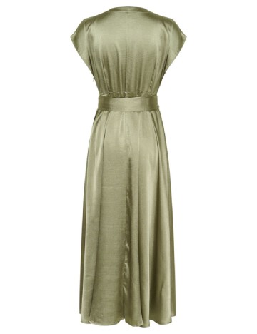 Rochie lunga Cream, verde