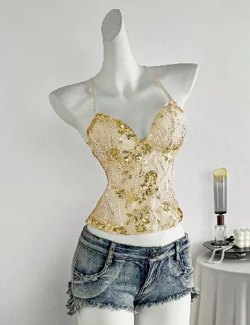 Top SHEIN, crem