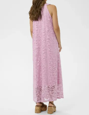 Rochie lunga Cream, roz