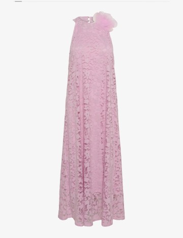 Rochie lunga Cream, roz