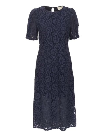 Rochie medie Cream, bleumarin