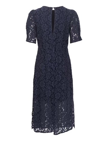 Rochie medie Cream, bleumarin