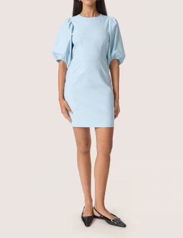 Rochie scurta Soaked In Luxury, albastru