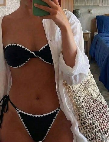 Costum de baie SHEIN, negru