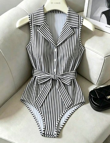 Body SHEIN, negru/alb