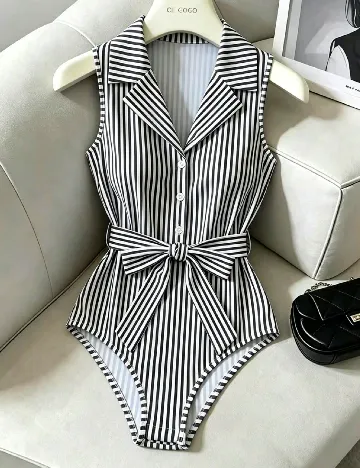 Body SHEIN, negru/alb
