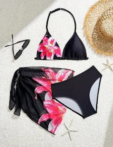 Costum de baie Shein Kids, negru