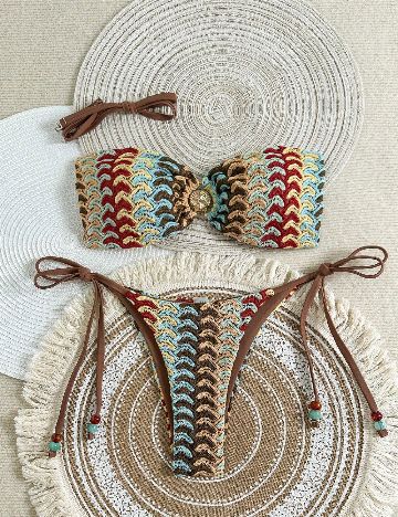 Costum de baie SHEIN, mix culori
