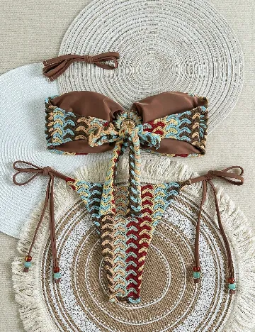 Costum de baie SHEIN, mix culori