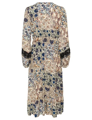 Rochie medie Cream, mix culori