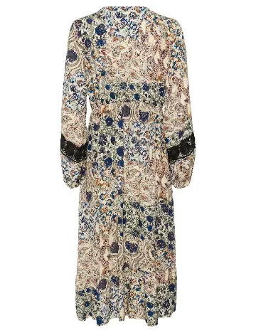Rochie medie Cream, mix culori