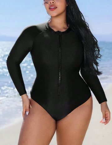 Costum de baie SHEIN CURVE, negru