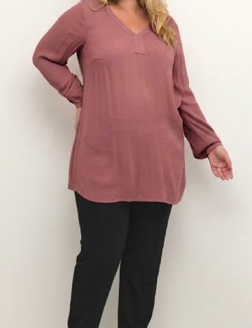 Bluza Kaffe Curve, roz pudra inchis