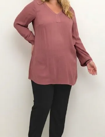 Bluza Kaffe Curve, roz pudra inchis